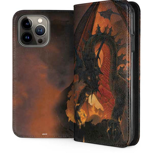 Fireball Dragon by Vincent Hie iPhone 15 Pro Max Folio Case