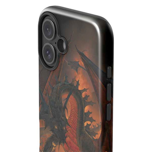 Fireball Dragon by Vincent Hie iPhone 16 Impact Case