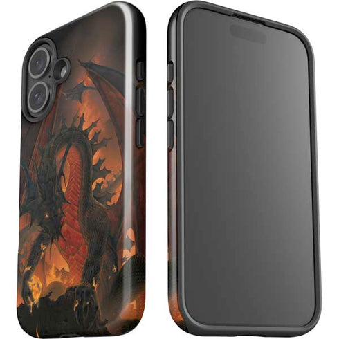 Fireball Dragon by Vincent Hie iPhone 16 Impact Case