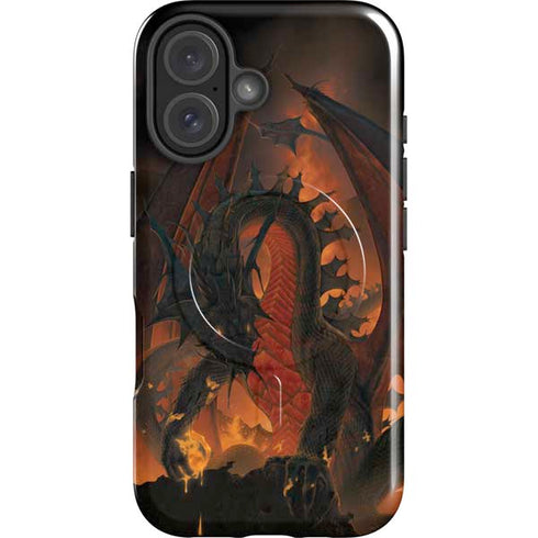 Fireball Dragon by Vincent Hie iPhone 16 Magsafe Impact Case