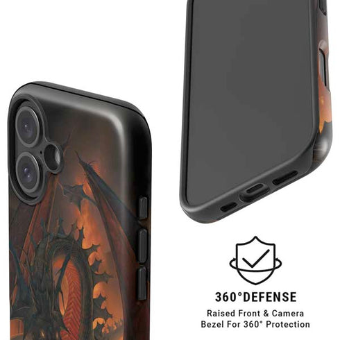 Fireball Dragon by Vincent Hie iPhone 16 Magsafe Impact Case