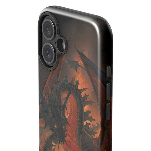 Fireball Dragon by Vincent Hie iPhone 16 Plus Impact Case