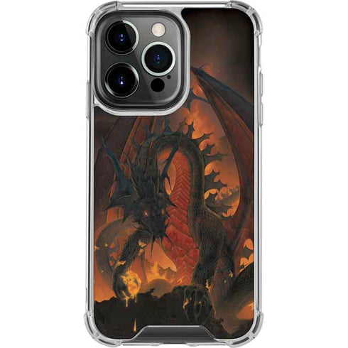 Fireball Dragon by Vincent Hie iPhone 16 Pro Max Clear Case