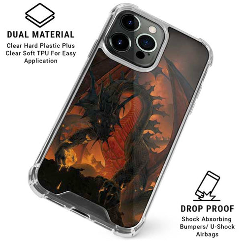 Fireball Dragon by Vincent Hie iPhone 16 Pro Max Clear Case