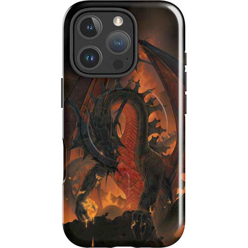 Fireball Dragon by Vincent Hie iPhone 16 Pro Max Magsafe Impact Case