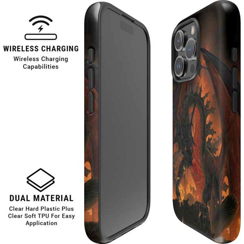 Fireball Dragon by Vincent Hie iPhone 16 Pro Max Magsafe Impact Case