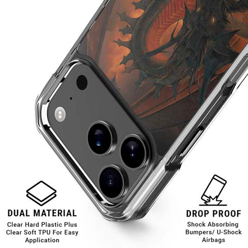 Fireball Dragon by Vincent Hie iPhone 18 Pro Clear Case