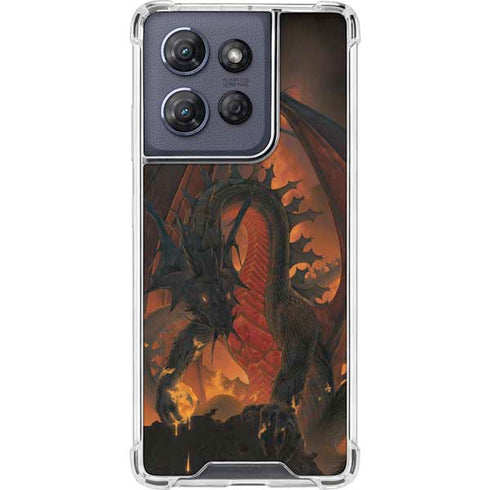 Fireball Dragon by Vincent Hie Moto G 5G (2025) Clear Case