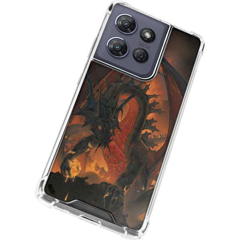 Fireball Dragon by Vincent Hie Moto G 5G (2025) Clear Case