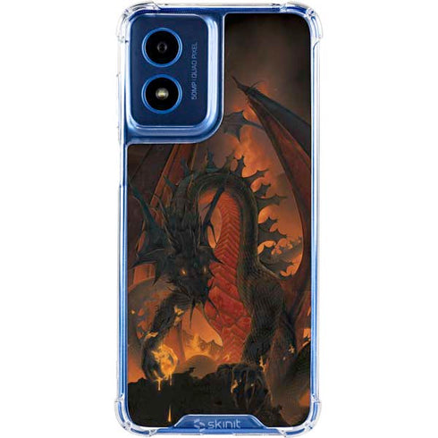 Fireball Dragon by Vincent Hie Moto G 5G (2024) Clear Case