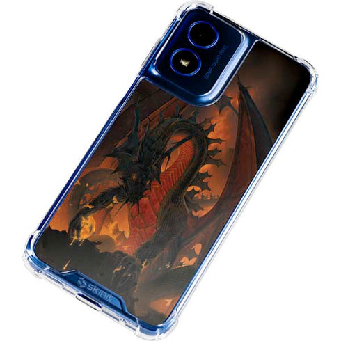 Fireball Dragon by Vincent Hie Moto G 5G (2024) Clear Case