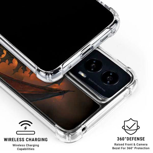 Fireball Dragon by Vincent Hie Moto G Power 5G (2024) Clear Case