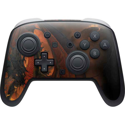 Fireball Dragon by Vincent Hie Nintendo Switch 2 (2025) Pro Controller Skin