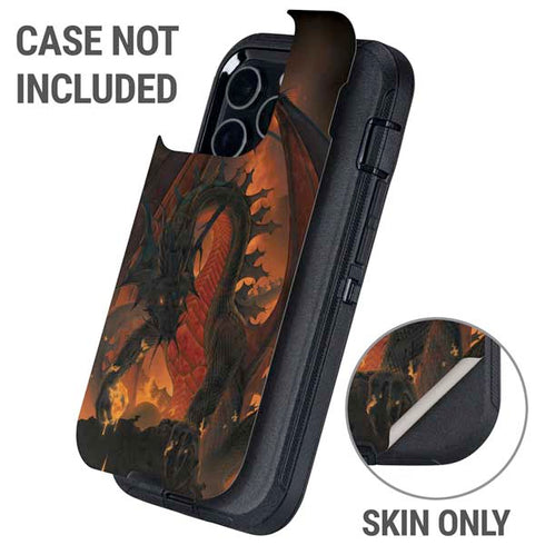 Fireball Dragon by Vincent Hie Otterbox Defender iPhone Skin