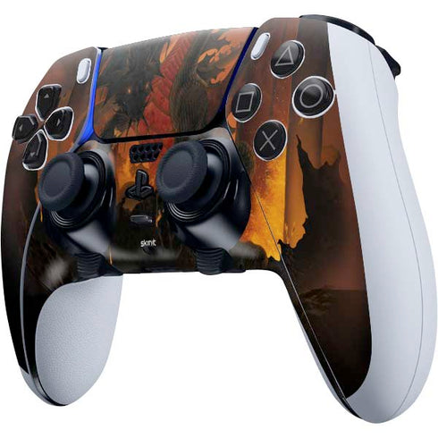 Vincent Hie Fireball Dragon PS5 DualSense Edge Pro Controller Skin