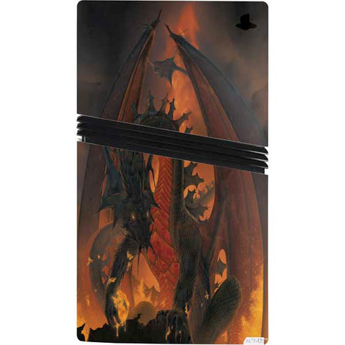 Fireball Dragon by Vincent Hie PS5 Pro Console Skin