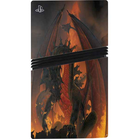 Fireball Dragon by Vincent Hie PS5 Pro Disk Bundle Skin