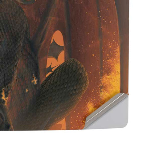 Fireball Dragon by Vincent Hie PS5 Pro Disk Console Skin