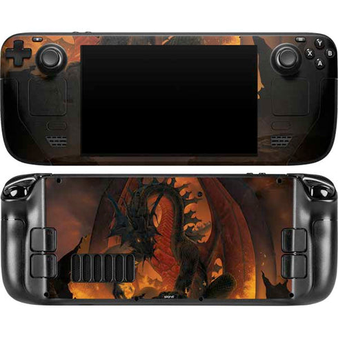 Fireball Dragon by Vincent Hie Steam Deck Handheld Gaming Computer OLED Skin