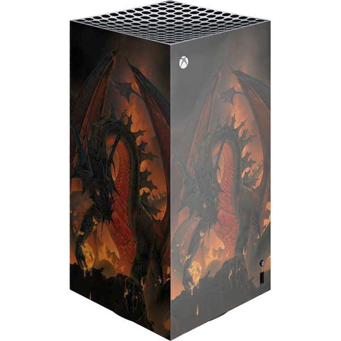 Fireball Dragon by Vincent Hie XBox Series X Digital Edition Console Skin