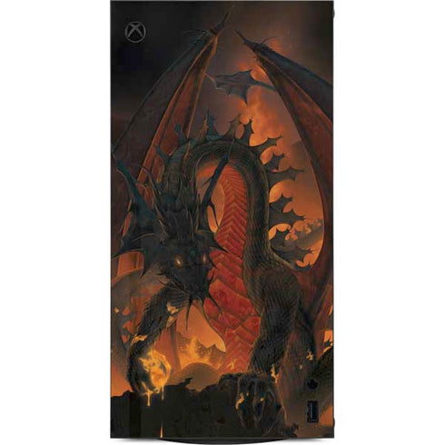 Fireball Dragon by Vincent Hie XBox Series X Digital Edition Console Skin
