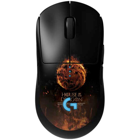 HBO House of the Dragon Flaming Tararyen Sigil G Pro Wireless Gaming Mouse Skin