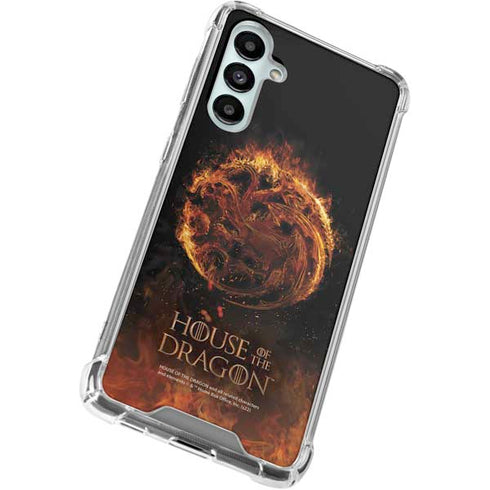 HBO House of the Dragon Flaming Tararyen Sigil Galaxy A16 5G Clear Case