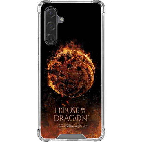 HBO House of the Dragon Flaming Tararyen Sigil Galaxy A17 Clear Case
