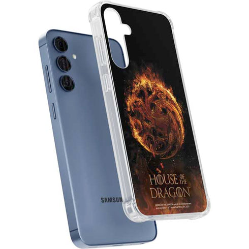 HBO House of the Dragon Flaming Tararyen Sigil Galaxy A35 5G Clear Case