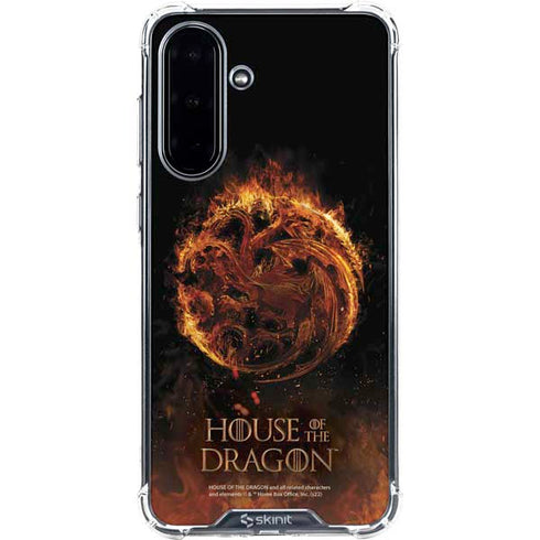 HBO House of the Dragon Flaming Tararyen Sigil Galaxy A36 5G Clear Case