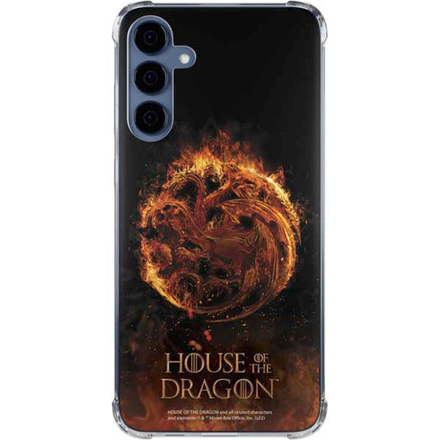 HBO House of the Dragon Flaming Tararyen Sigil Galaxy A55 5G Clear Case