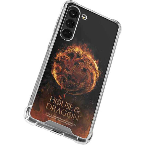 HBO House of the Dragon Flaming Tararyen Sigil Galaxy S24 FE Clear Case