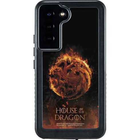HBO House of the Dragon Flaming Tararyen Sigil Galaxy S24 Plus Waterproof Case