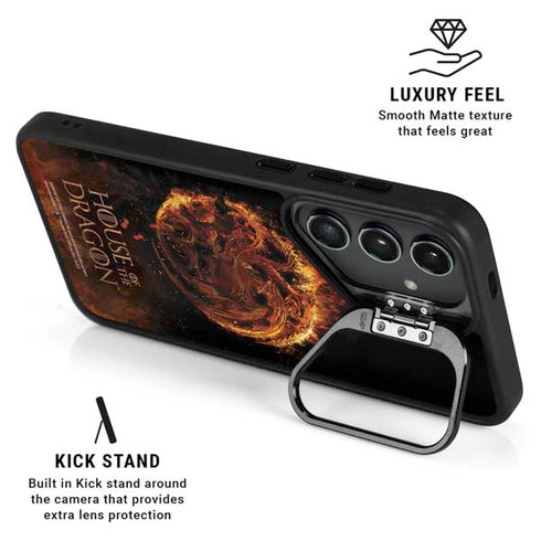 HBO House of the Dragon Flaming Tararyen Sigil Galaxy S25 Ultra Kickstand Case