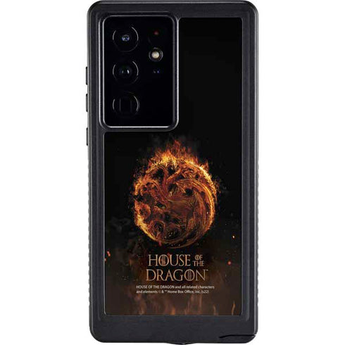 HBO House of the Dragon Flaming Tararyen Sigil Galaxy S24 Ultra Waterproof Case