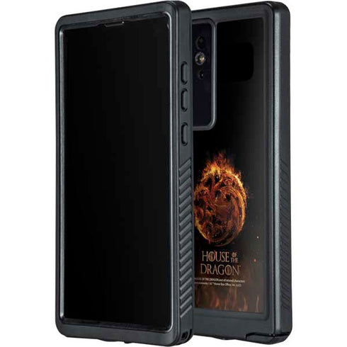 HBO House of the Dragon Flaming Tararyen Sigil Galaxy S24 Ultra Waterproof Case