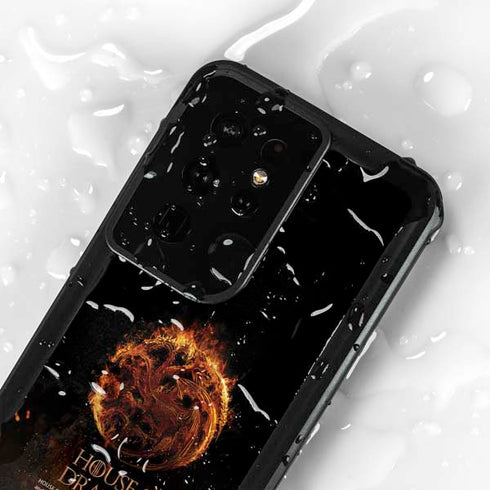HBO House of the Dragon Flaming Tararyen Sigil Galaxy S24 Ultra Waterproof Case
