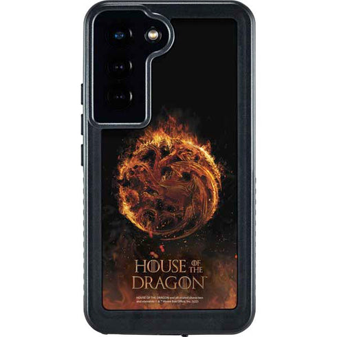 HBO House of the Dragon Flaming Tararyen Sigil Galaxy S24 Waterproof Case