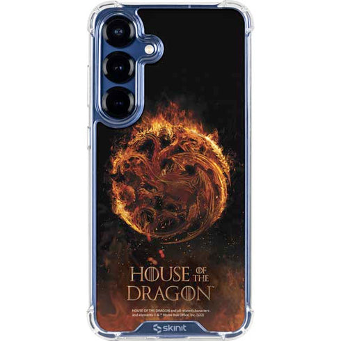 HBO House of the Dragon Flaming Tararyen Sigil Galaxy S25 FE Clear Case
