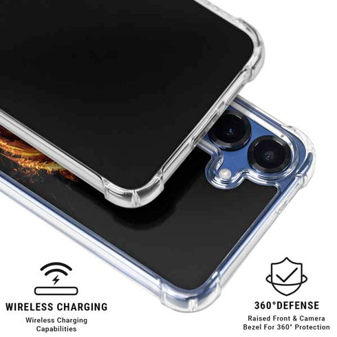 HBO House of the Dragon Flaming Tararyen Sigil Galaxy S25 FE Clear Case