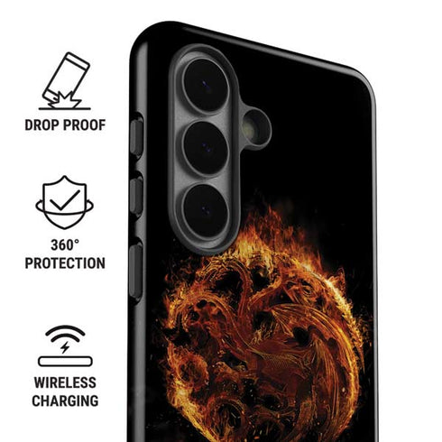 HBO House of the Dragon Flaming Tararyen Sigil Galaxy S26 Impact Case