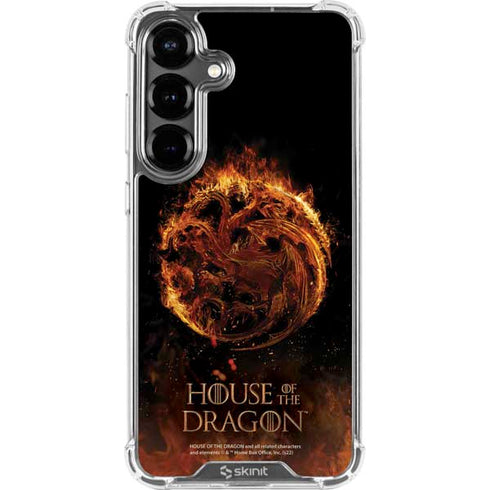 HBO House of the Dragon Flaming Tararyen Sigil Galaxy S26 Plus Clear Case