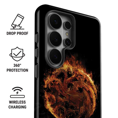 HBO House of the Dragon Flaming Tararyen Sigil Galaxy S26 Ultra Impact Case