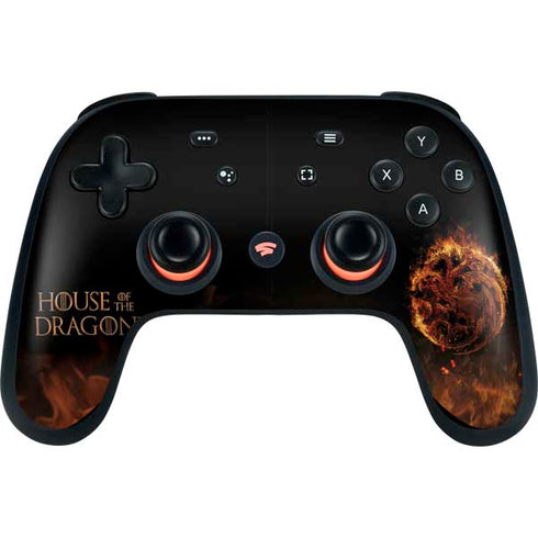 HBO House of the Dragon Flaming Tararyen Sigil Google Stadia Controller Skin