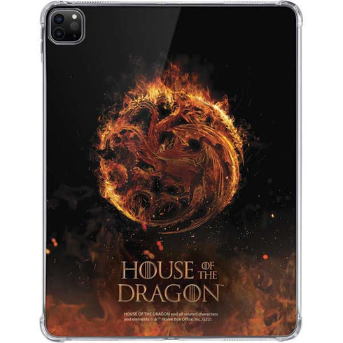 HBO House of the Dragon Flaming Tararyen Sigil iPad Pro 11in (2024) Clear Case