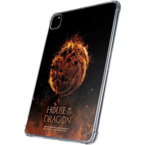 HBO House of the Dragon Flaming Tararyen Sigil iPad Pro 11in (2024) Clear Case