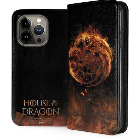 HBO House of the Dragon Flaming Tararyen Sigil iPhone 13 Pro Folio Case