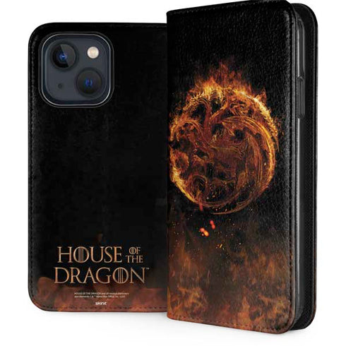 HBO House of the Dragon Flaming Tararyen Sigil iPhone 15 Folio Case