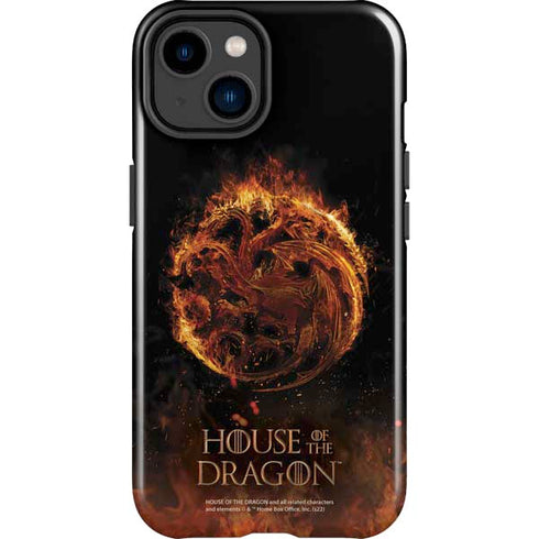 HBO House of the Dragon Flaming Tararyen Sigil iPhone 15 Impact Case