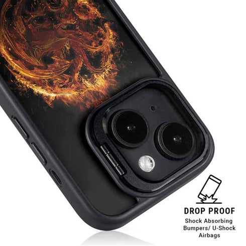 HBO House of the Dragon Flaming Tararyen Sigil iPhone 15 Kickstand Case